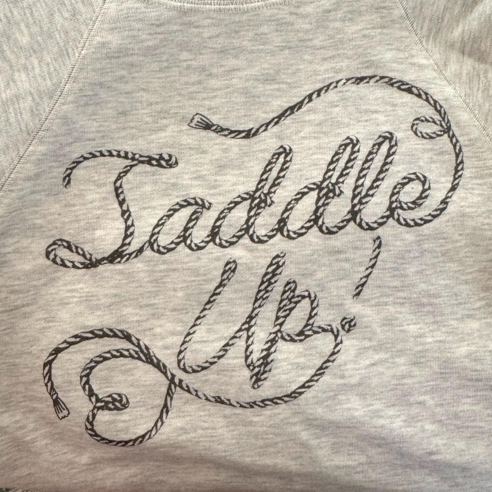 NWT Anthropologie “Saddle Up” Sweatahirt